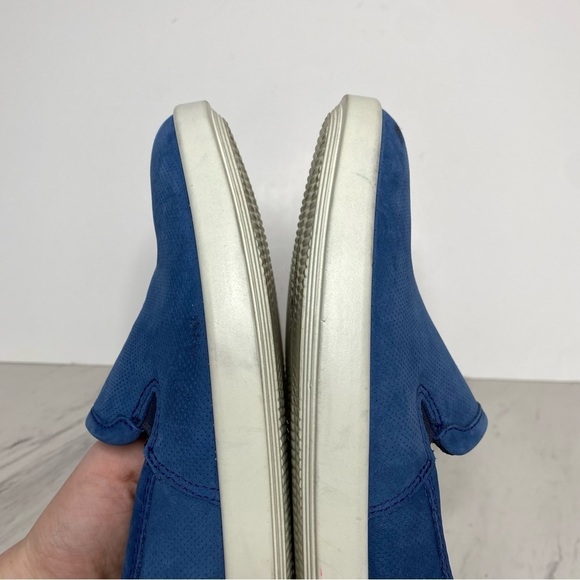 Ecco Barentz Blue Perforated Slip On Loafer 9 / 9.5 - Picture 6 of 13